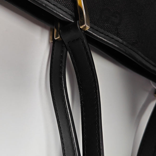 Monogram Canvas Tote Bag Black
