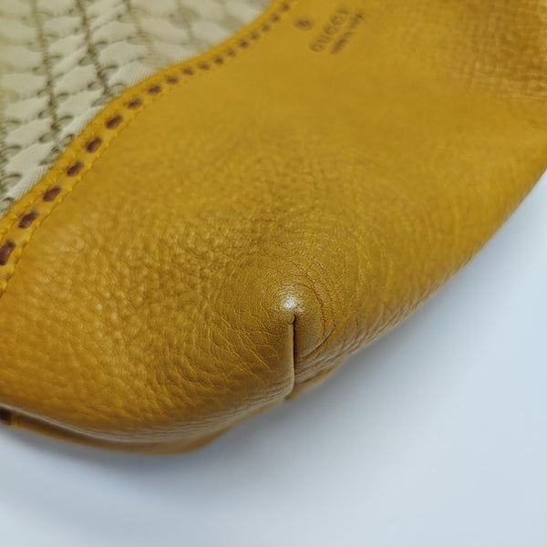 Monogram Fabric Top Handle Bag Beige