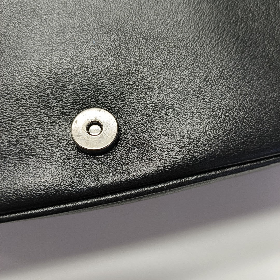 Calfskin Crossbody Bag Black