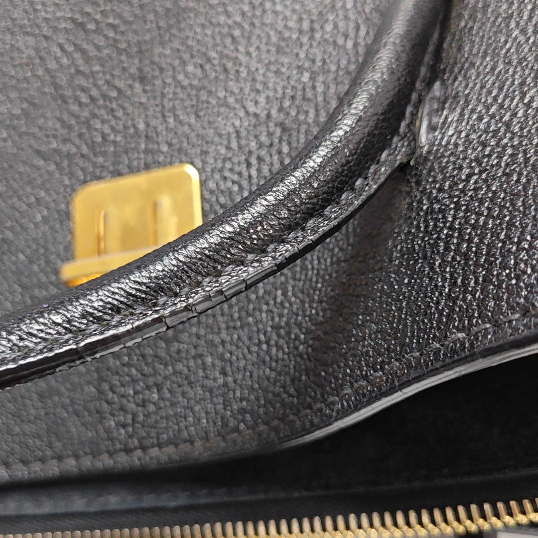 Calfskin Tote Bag Black