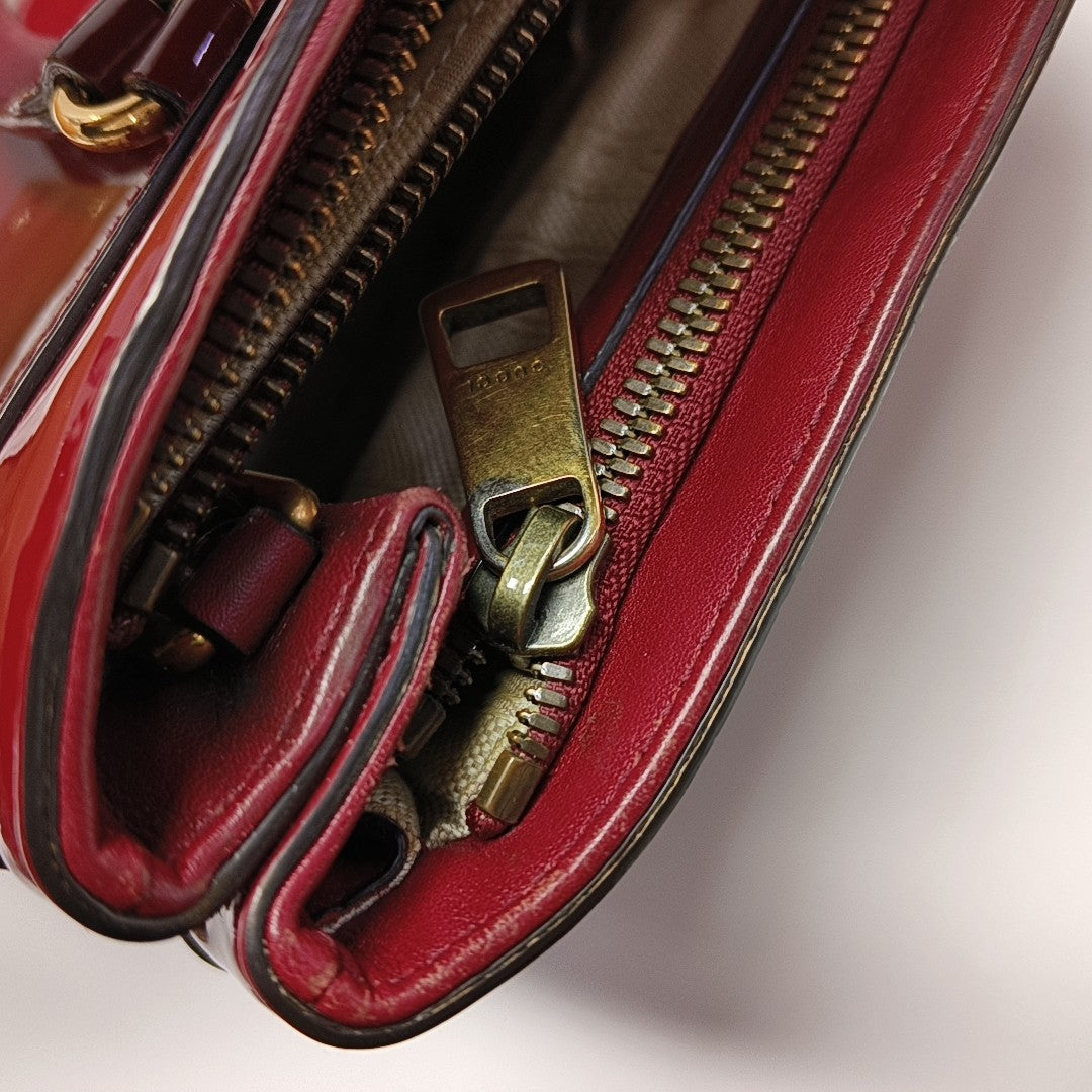 Bright Bit Patent Leather Red
