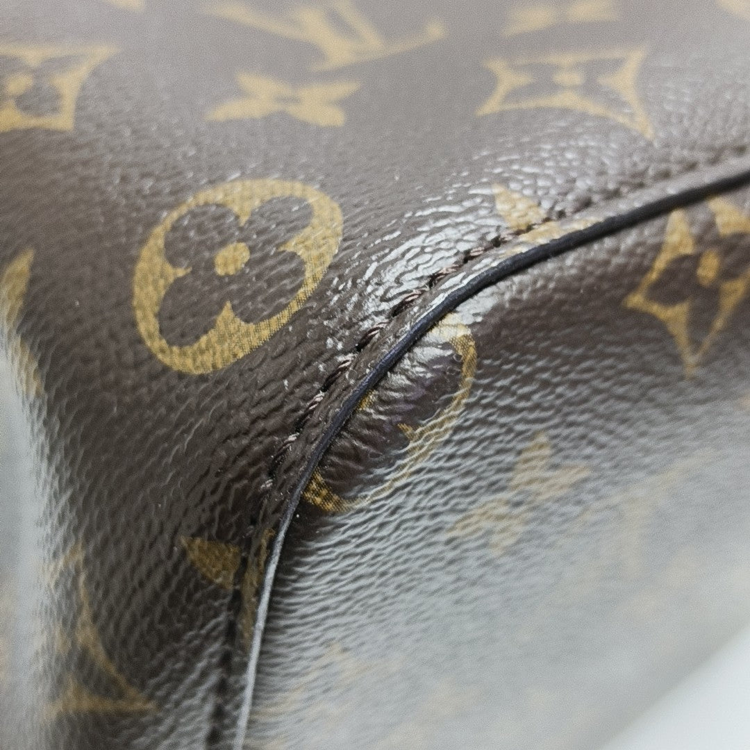 NÉONOÉ MM Monogram Coated Canvas Brown