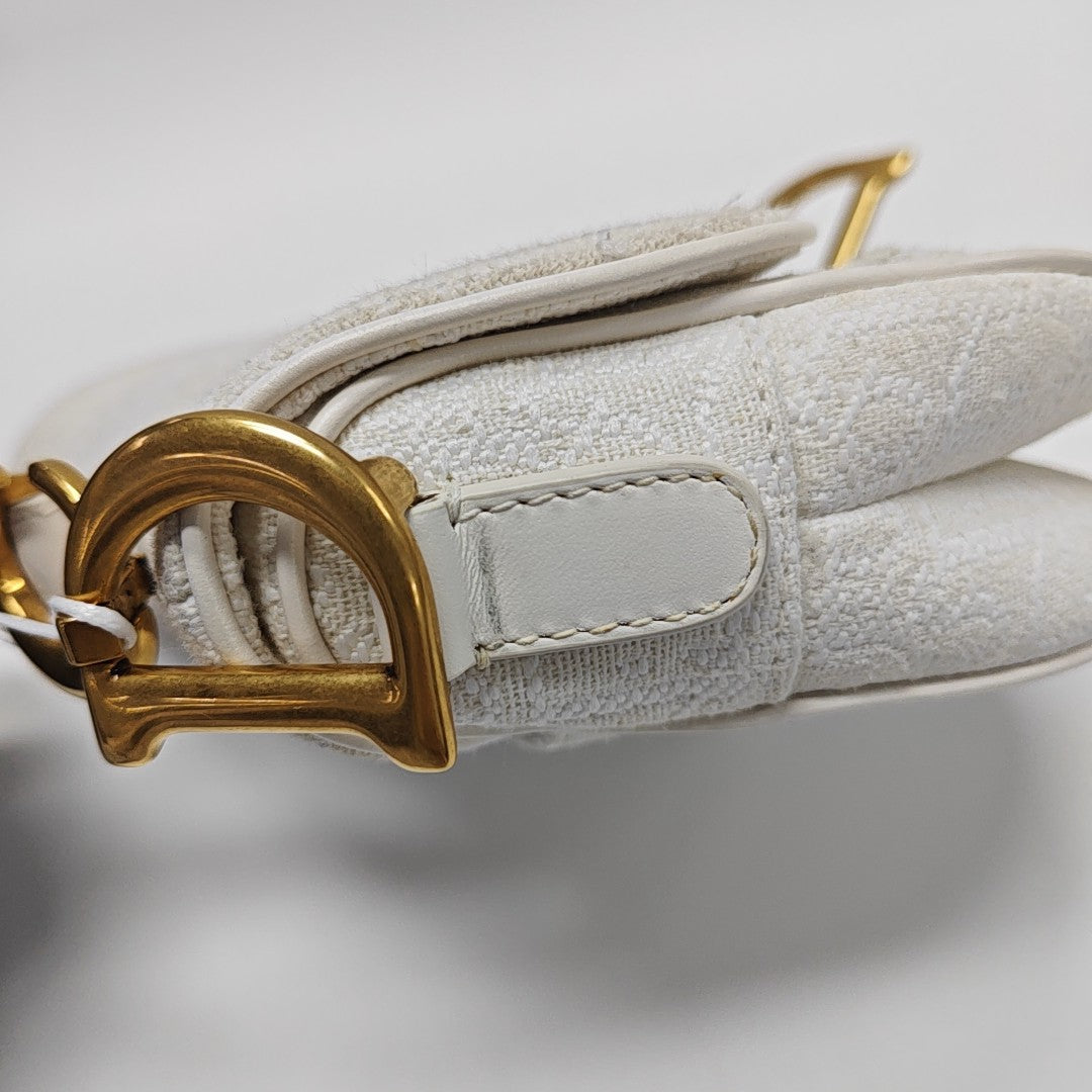 Saddle Mini Canvas White
