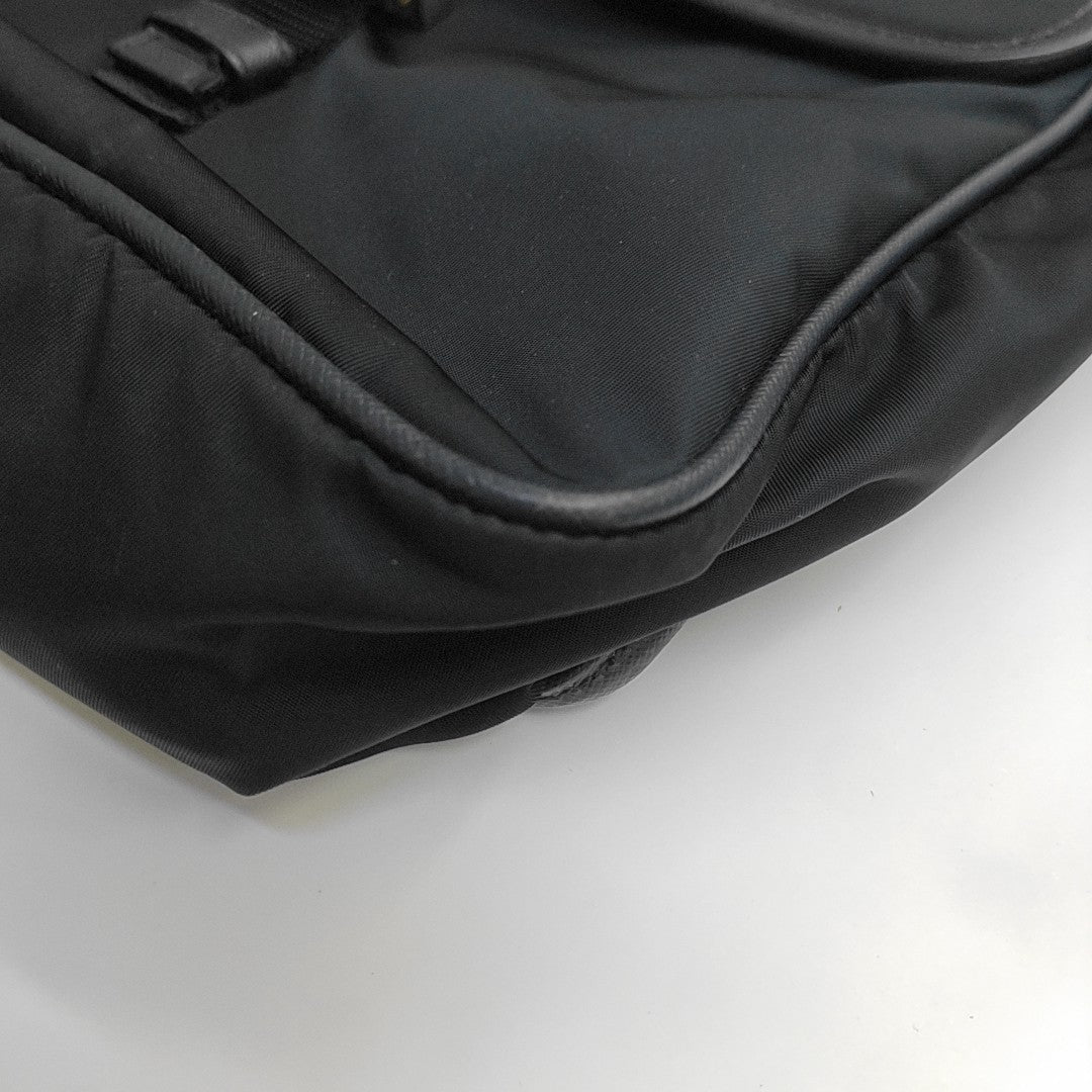 Fabric Shoulder Bag Blue