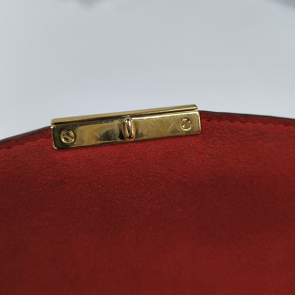 CAÏSSA Damier Ebene Coated Canvas Brown