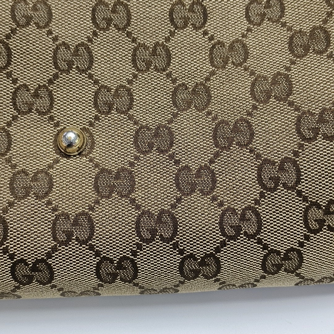 Monogram Canvas Tote Bag Brown