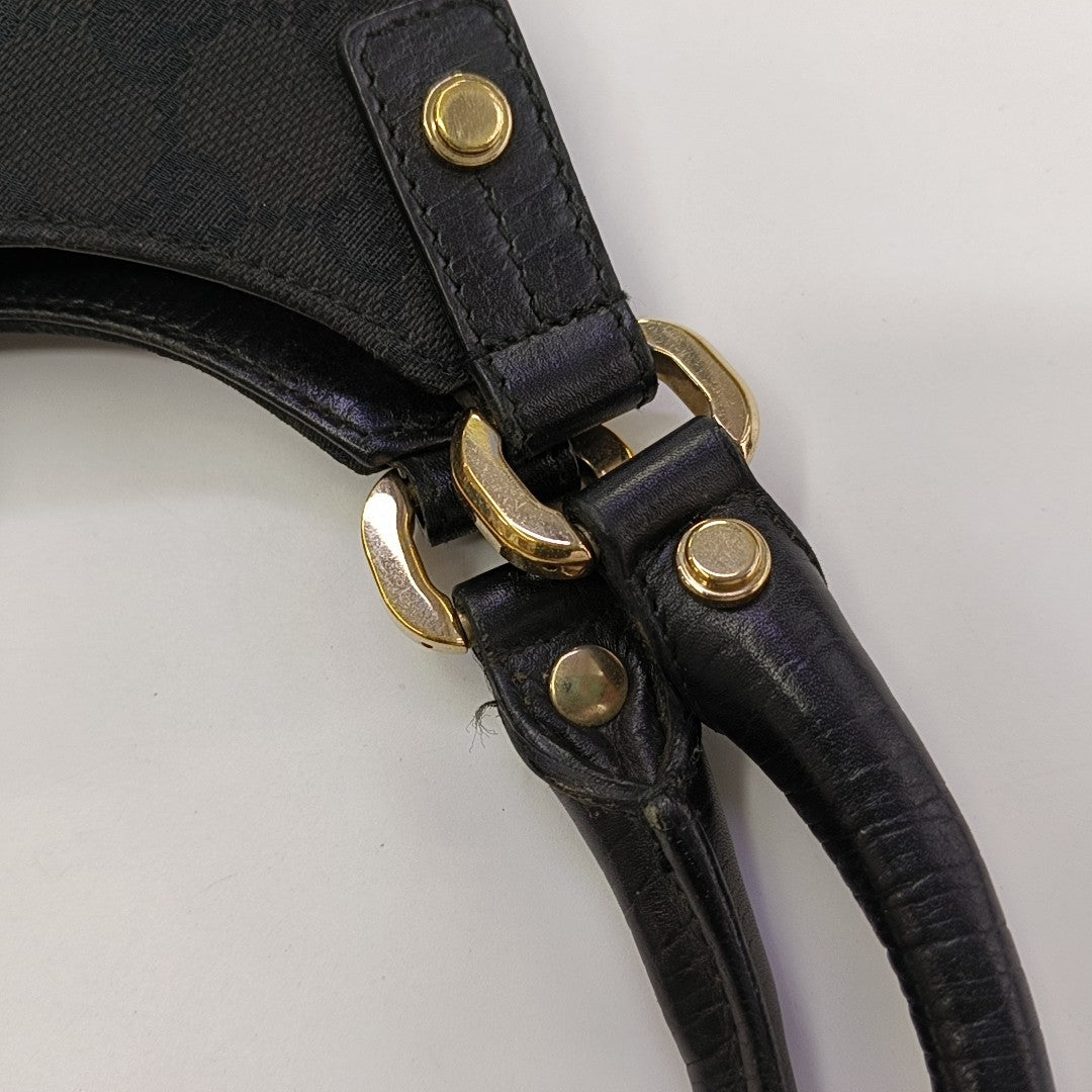 Monogram Canvas Top Handle Bag Black