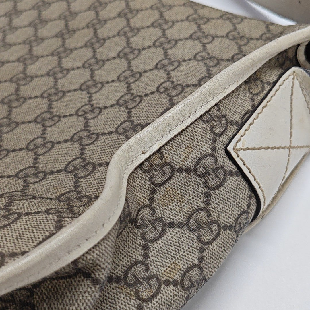 GG Supreme Monogram Coated Canvas Beige