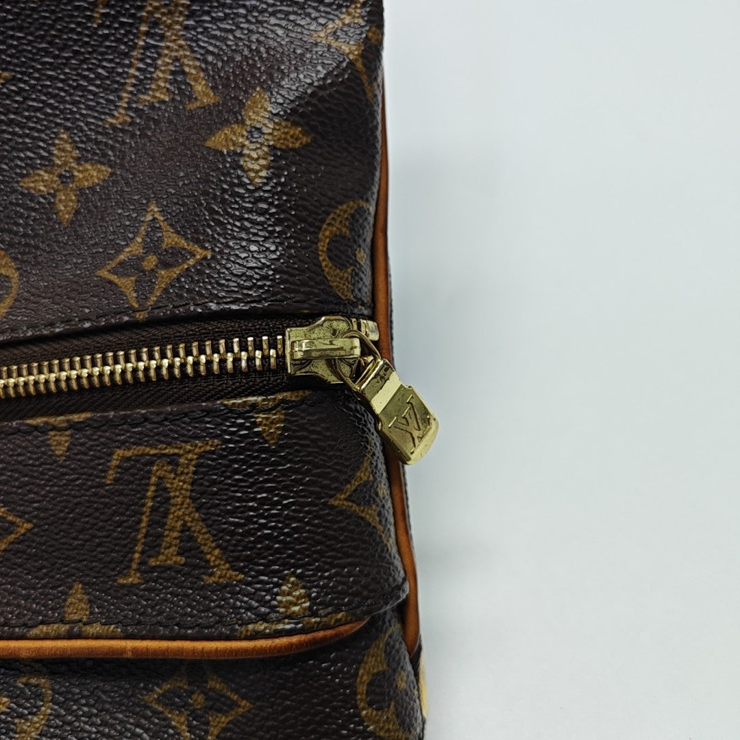 VALMY Monogram Coated Canvas Brown