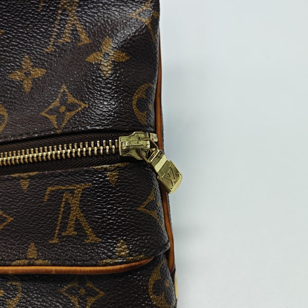 VALMY Monogram Coated Canvas Brown