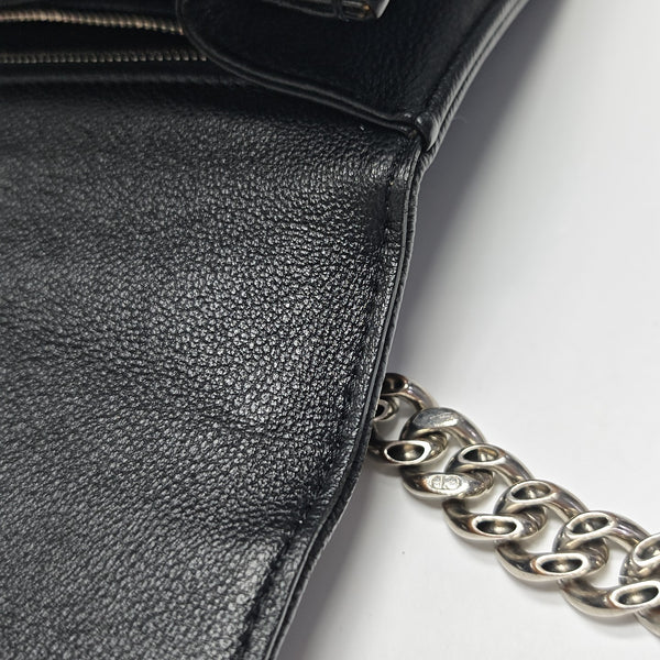 Diorama Medium Cannage Calfskin Black