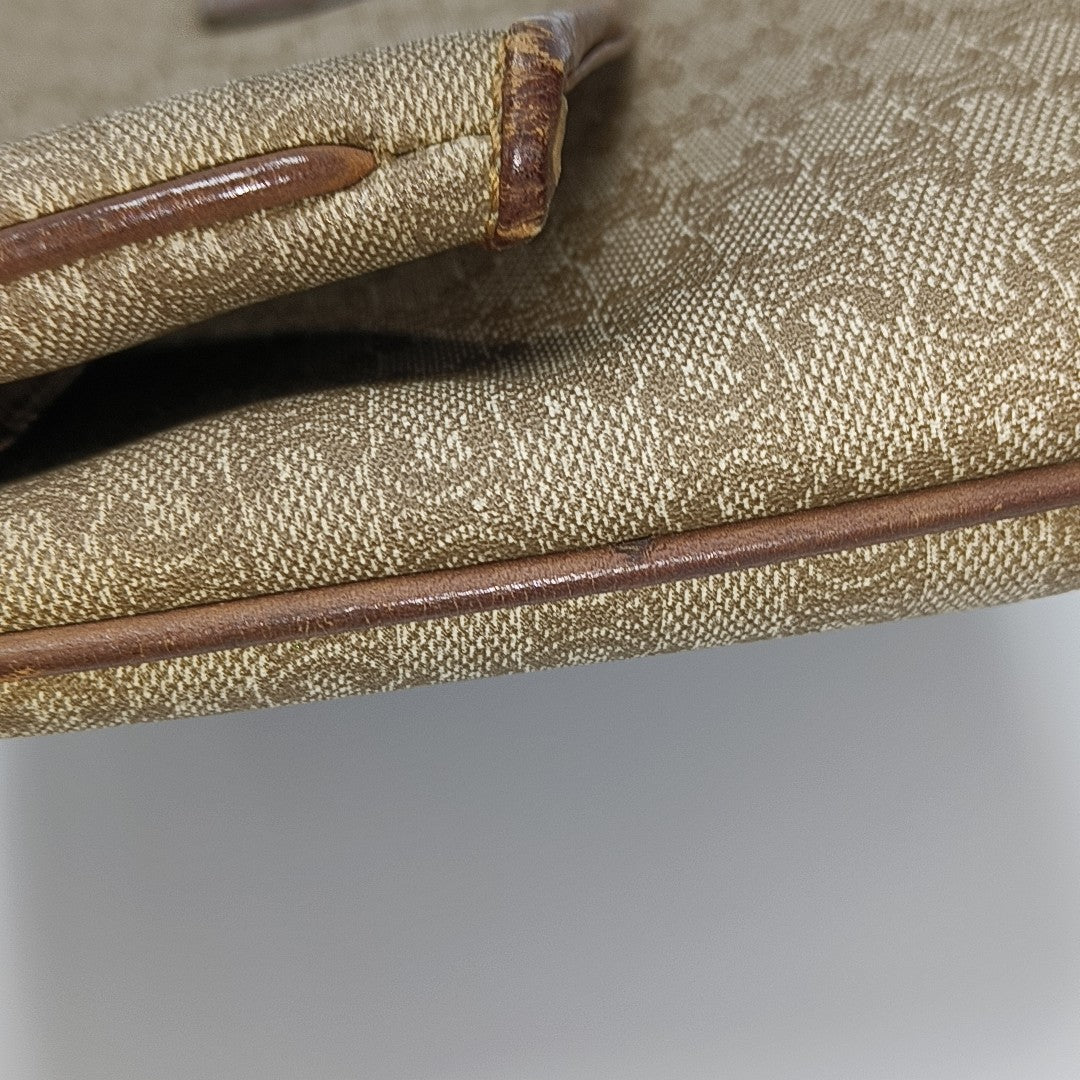 MACADAM CLUTCHES Coated Canvas Beige
