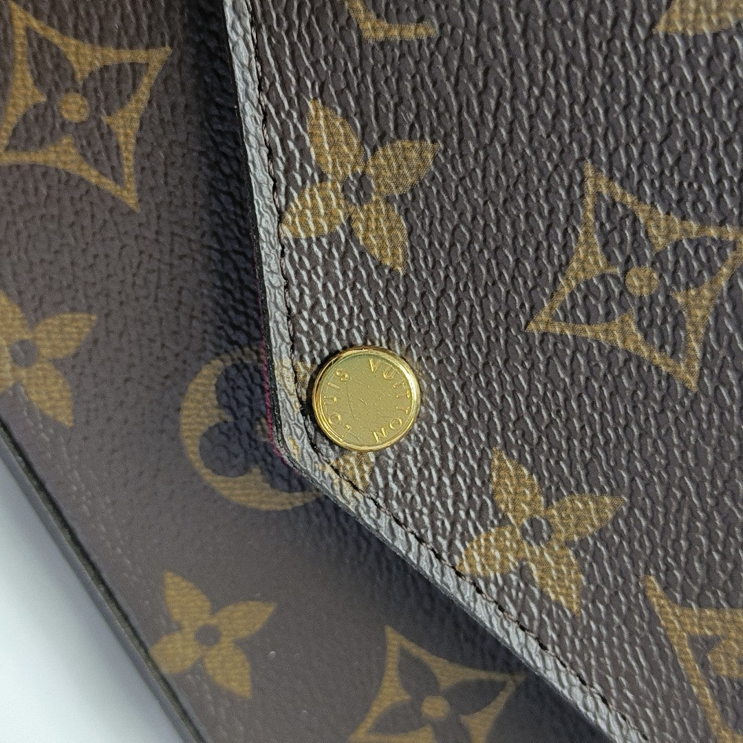 FÉLICIE Monogram Coated Canvas Brown