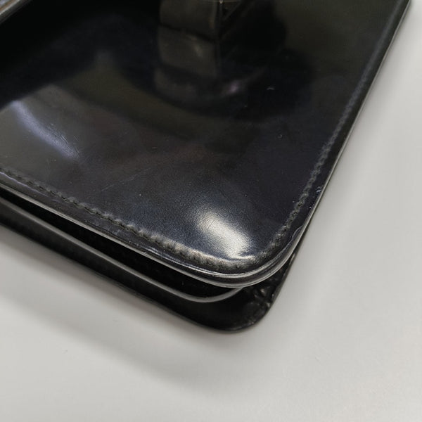 Interlocking G Small Calfskin Black