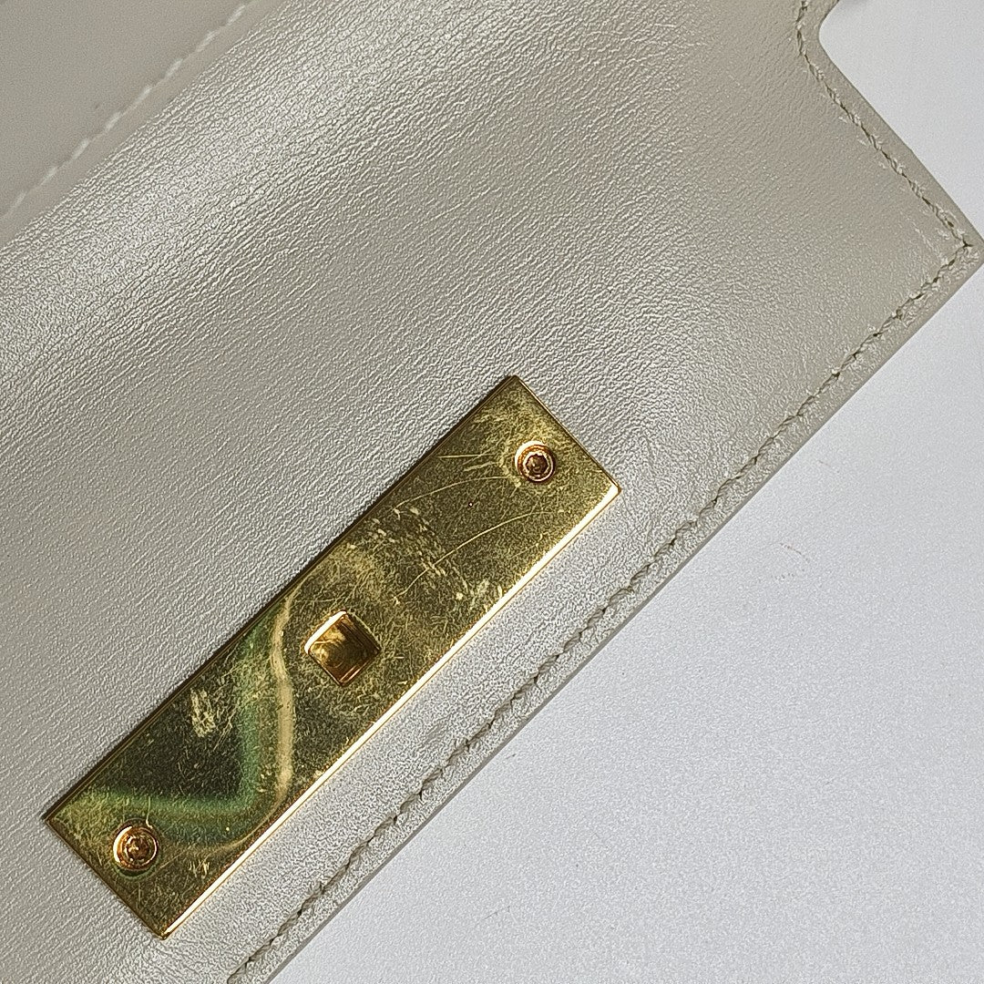MANHATTAN Mini Calfskin White