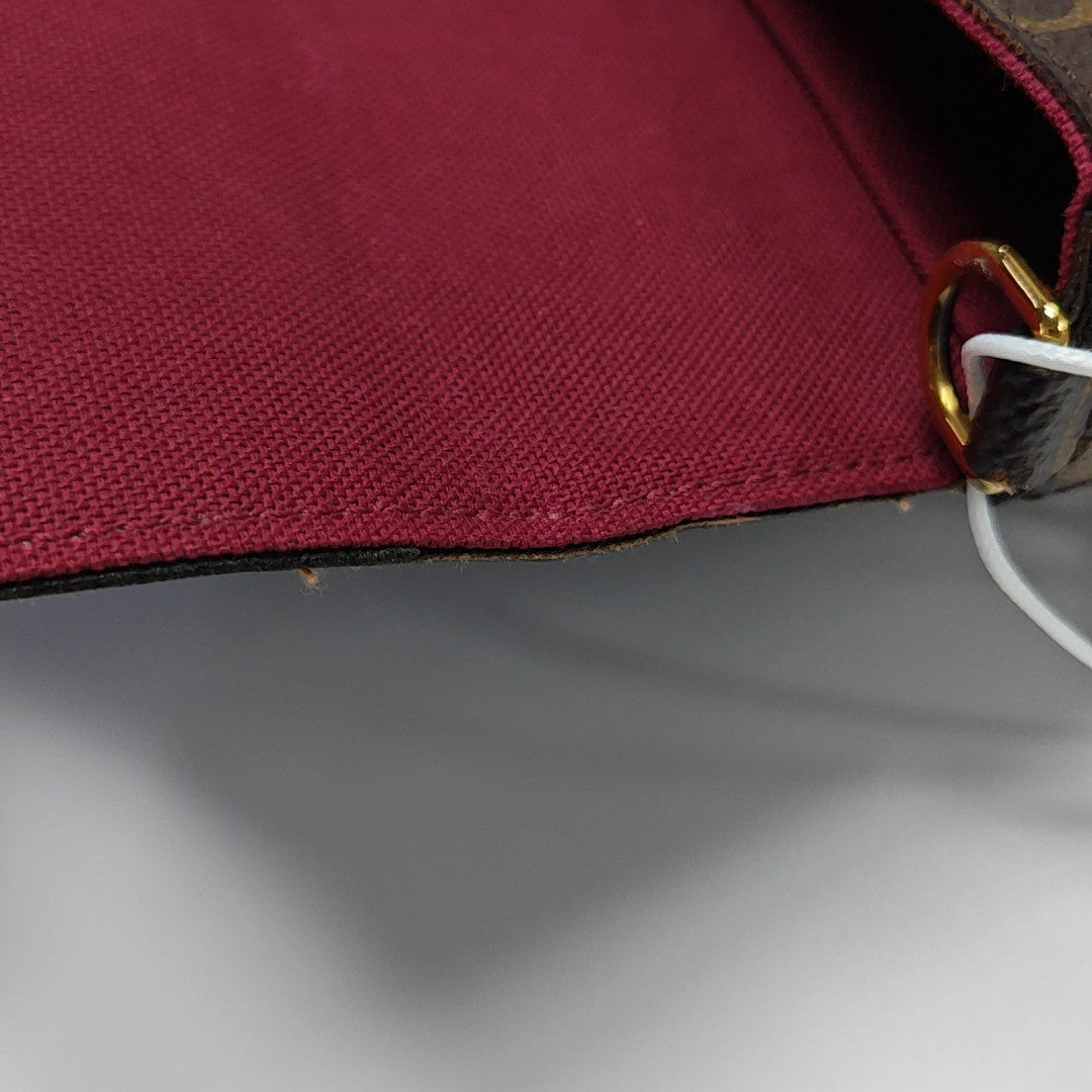 FÉLICIE Monogram Coated Canvas Brown
