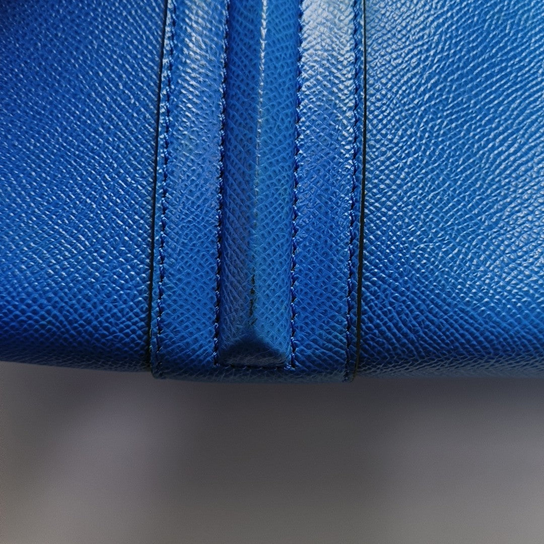 Calfskin Shoulder Bag Blue