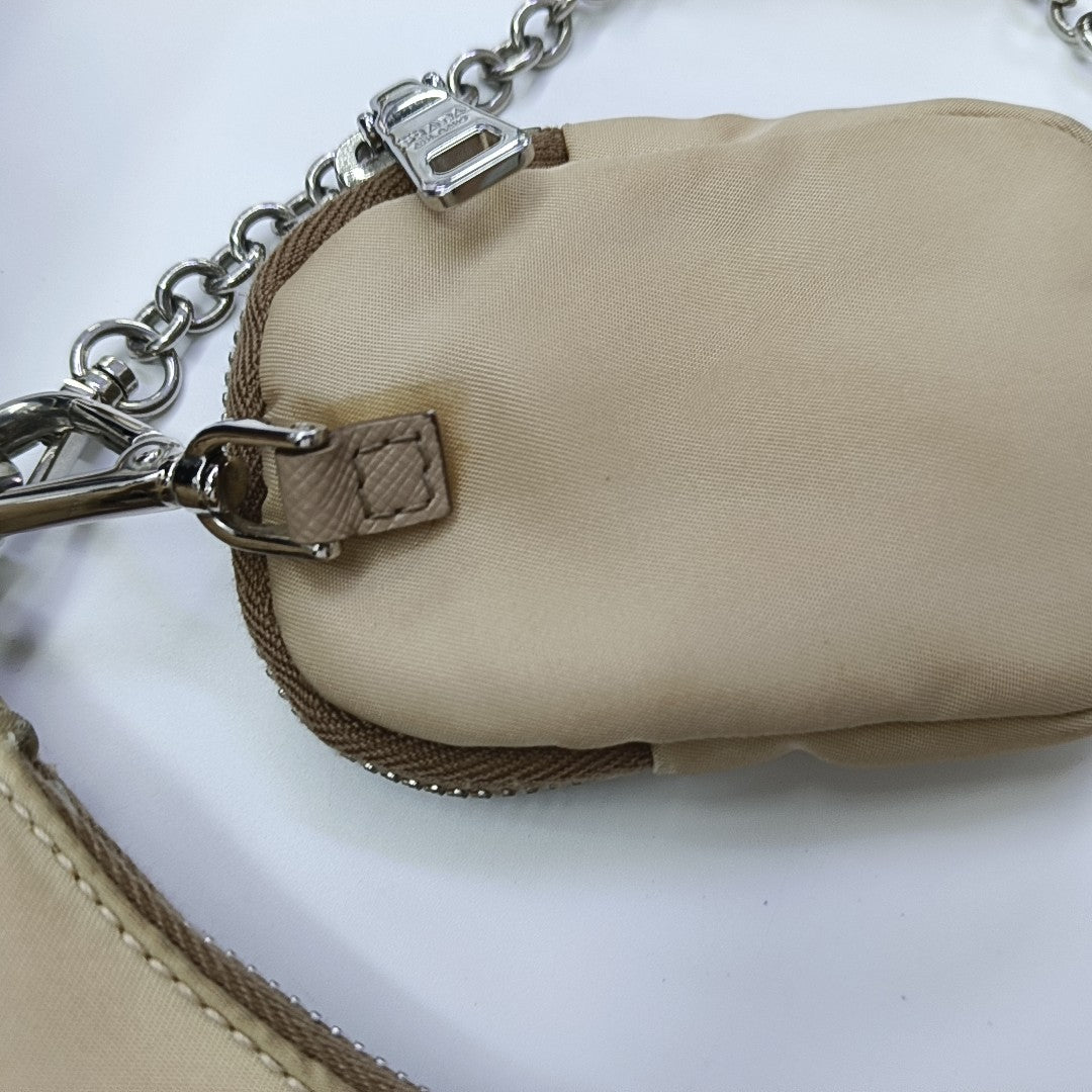 Re-Edition2000 Mini Nylon Beige