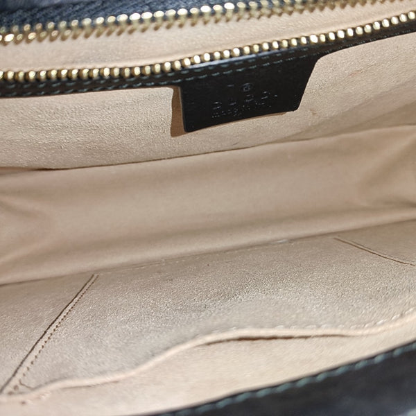 Sylvie Small Monogram Velvet Black