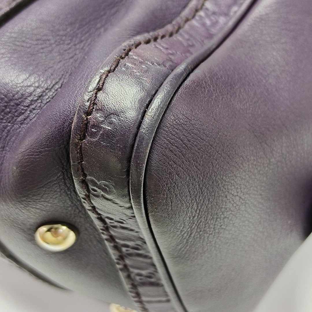 Joy Monogram Calfskin Purple