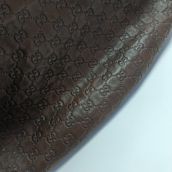 Monogram Calfskin Top Handle Bag Brown
