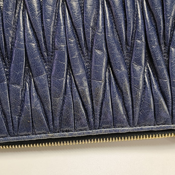 Quilted Lambskin Shoulder Bag Blue