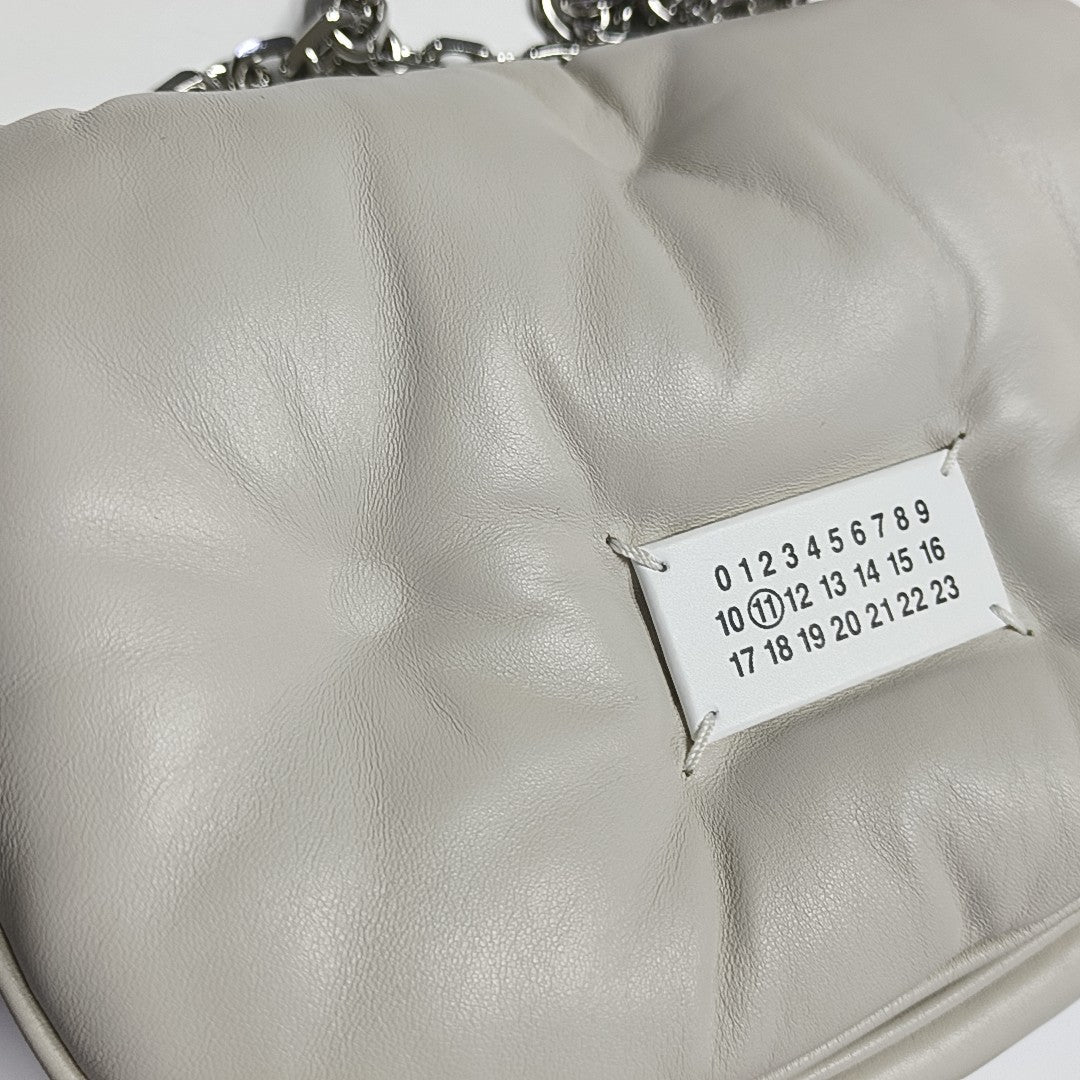 Lambskin Shoulder Bag White