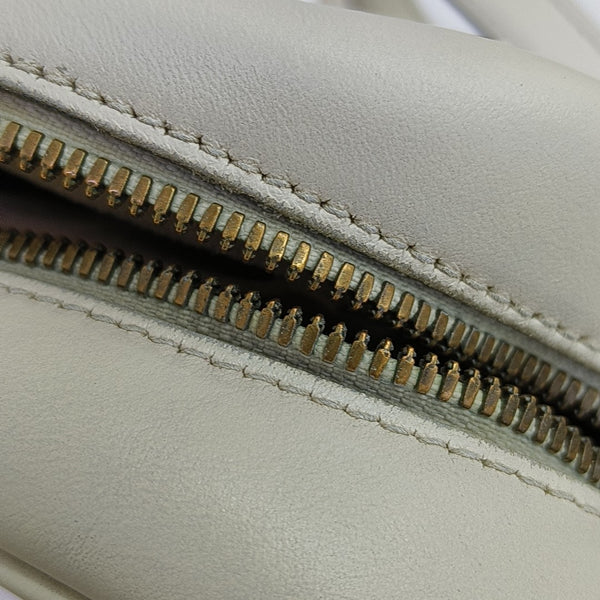 GG Marmont Small Quilted Calfskin White