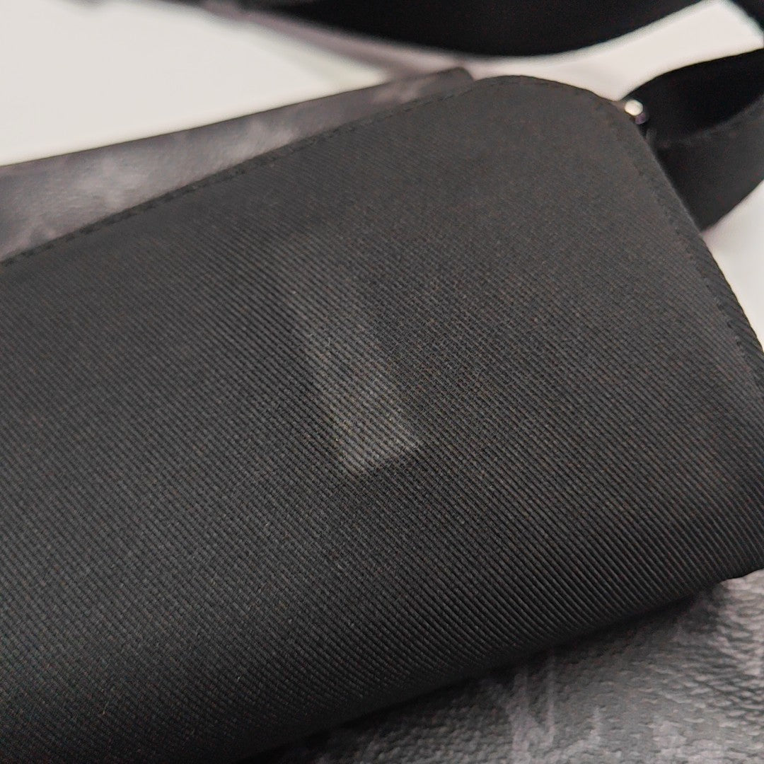 DISTRICT MM Monogram Coated Canvas Black
