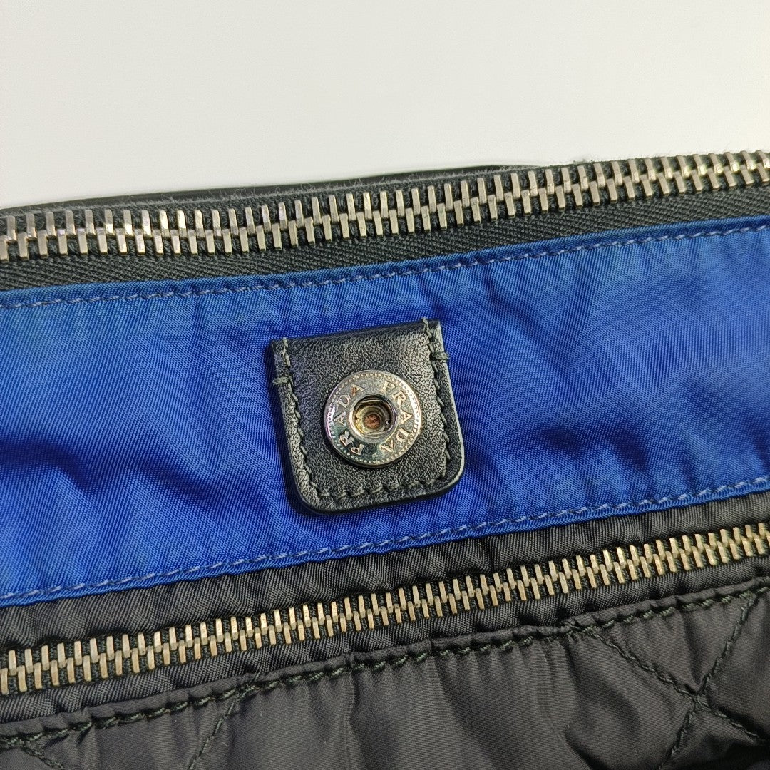 Quilted Nylon Blue