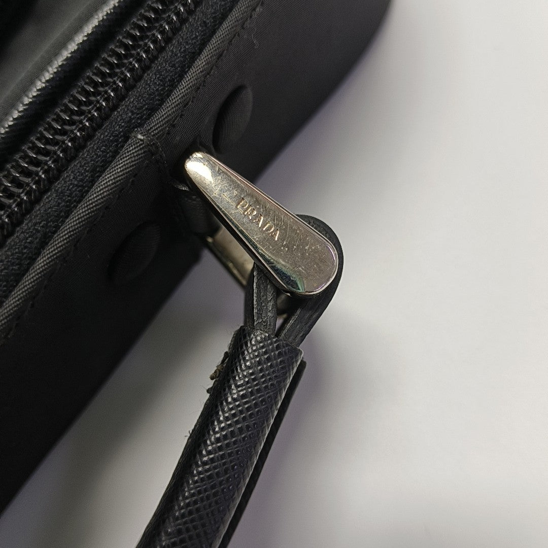 Nylon Shoulder Bag Black