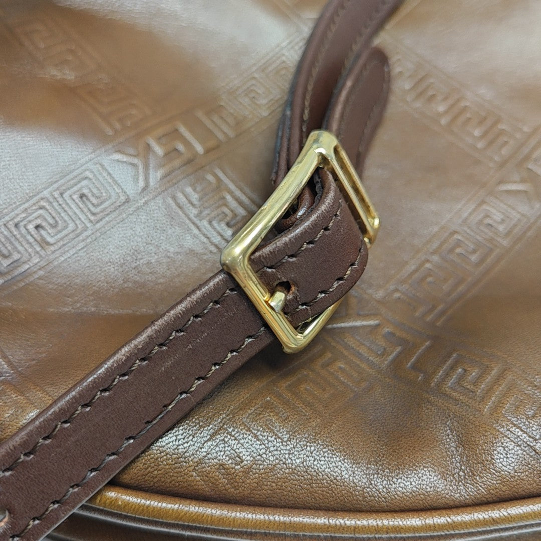 Calfskin Shoulder Bag Brown