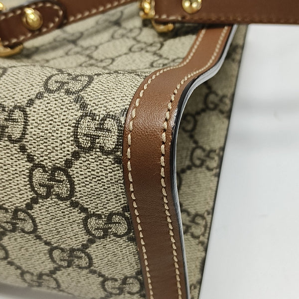 Padlock Small Monogram Coated Canvas Beige