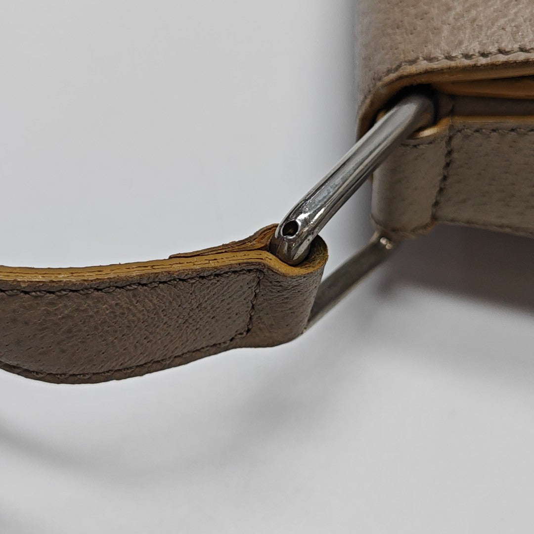 Calfskin Shoulder Bag Beige
