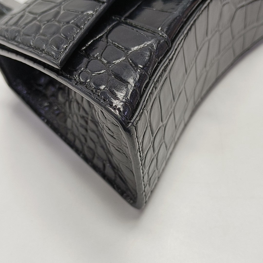 Hourglass Small Calfskin Black