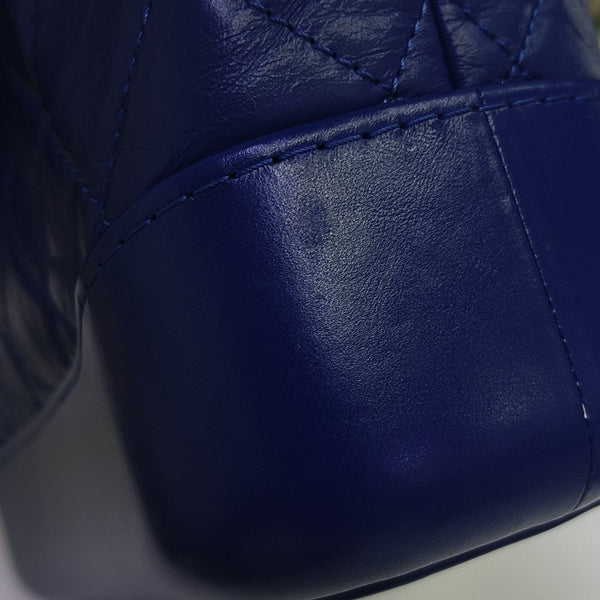 GABRIELLE Small Quilted Calfskin Blue