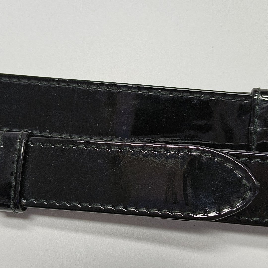 Lady Dior Medium Cannage Patent Leather Black
