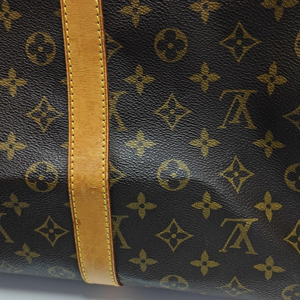 SAC SOUPLE 55 Monogram Coated Canvas Brown