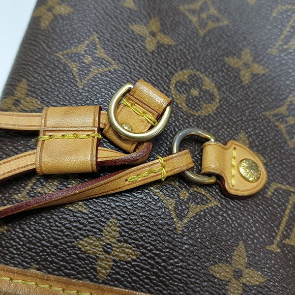 NEVERFULL GM Monogram Coated Canvas Brown