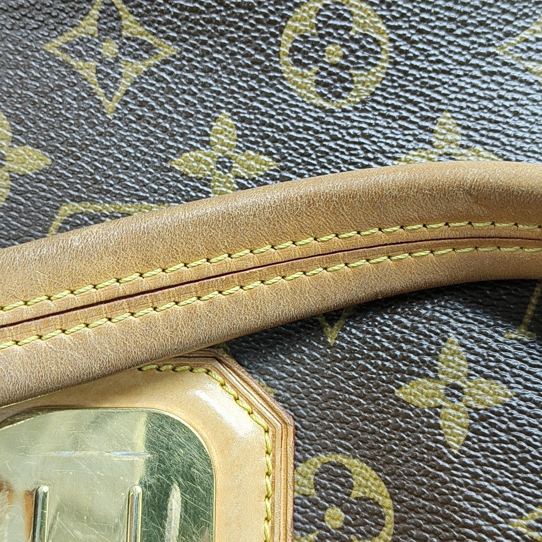 GRIET Monogram Coated Canvas Brown