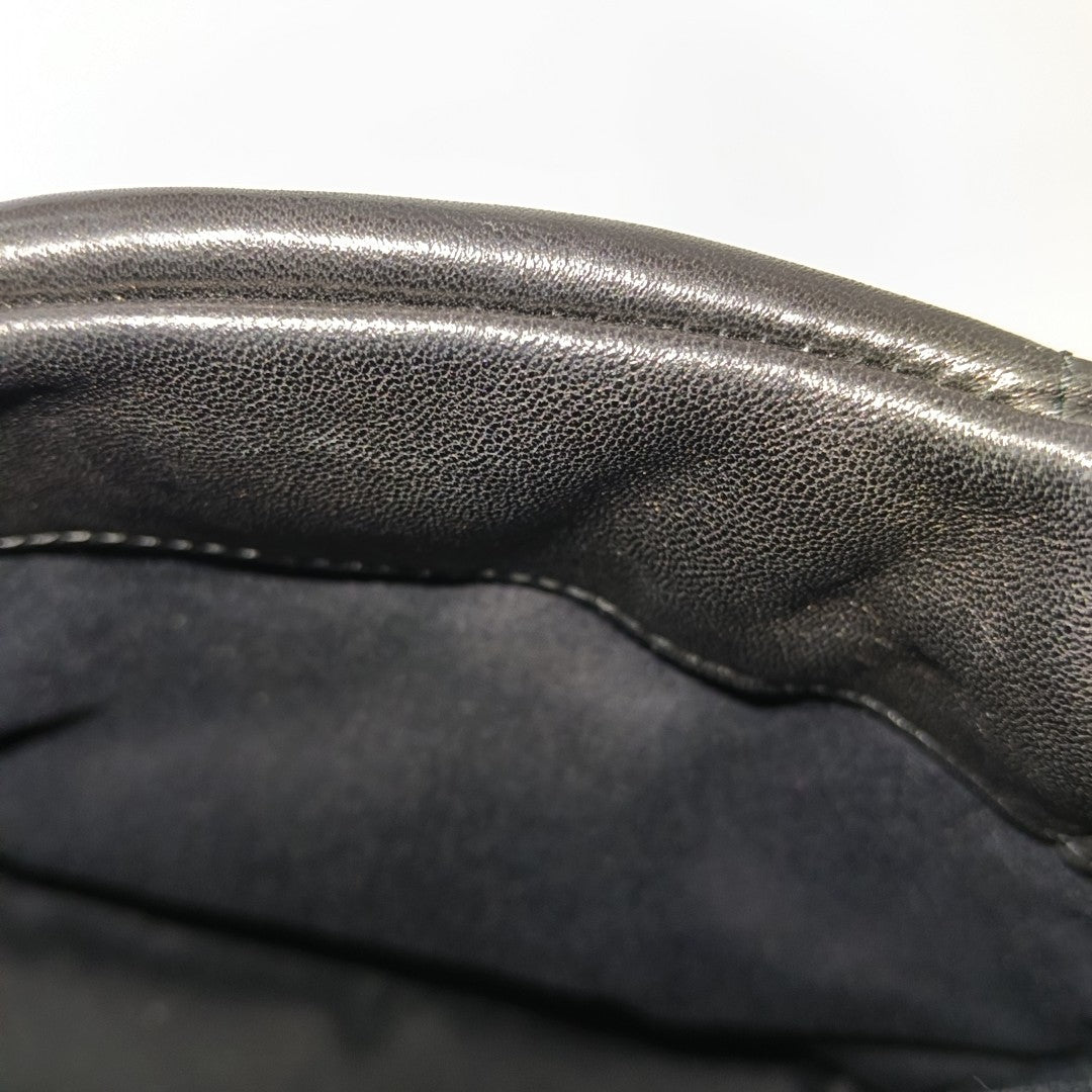 PUFFER Small Quilted Lambskin Black