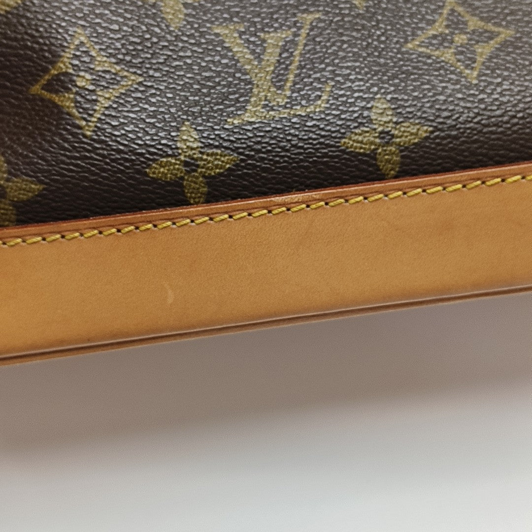 ALMA PM Monogram Coated Canvas Brown