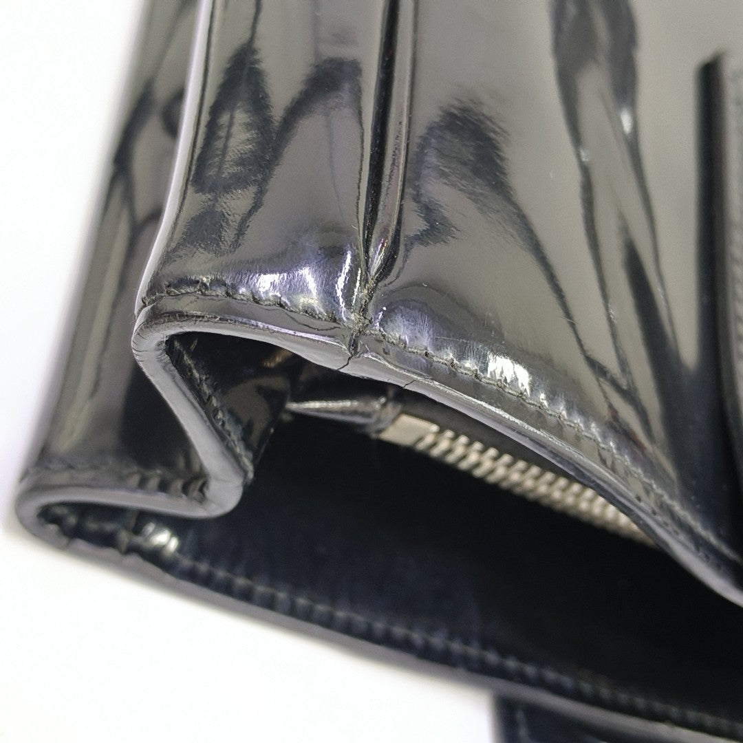 Patent Leather Tote Bag Black