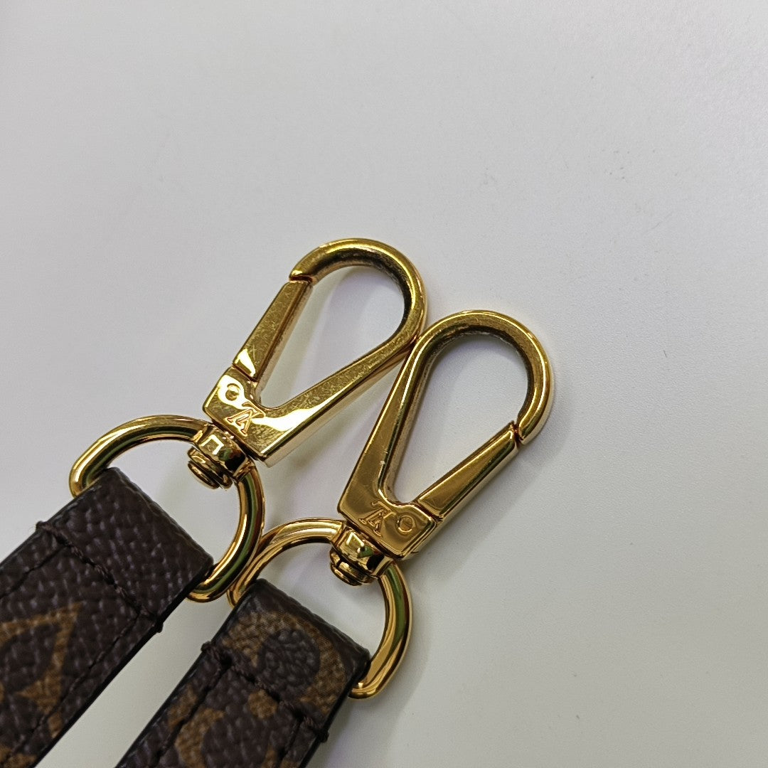 MONTAIGNE Monogram Coated Canvas Brown