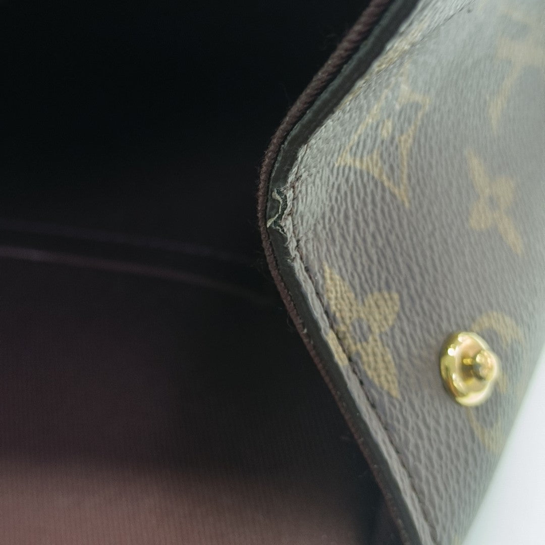 CLUNY MM Monogram Coated Canvas Brown