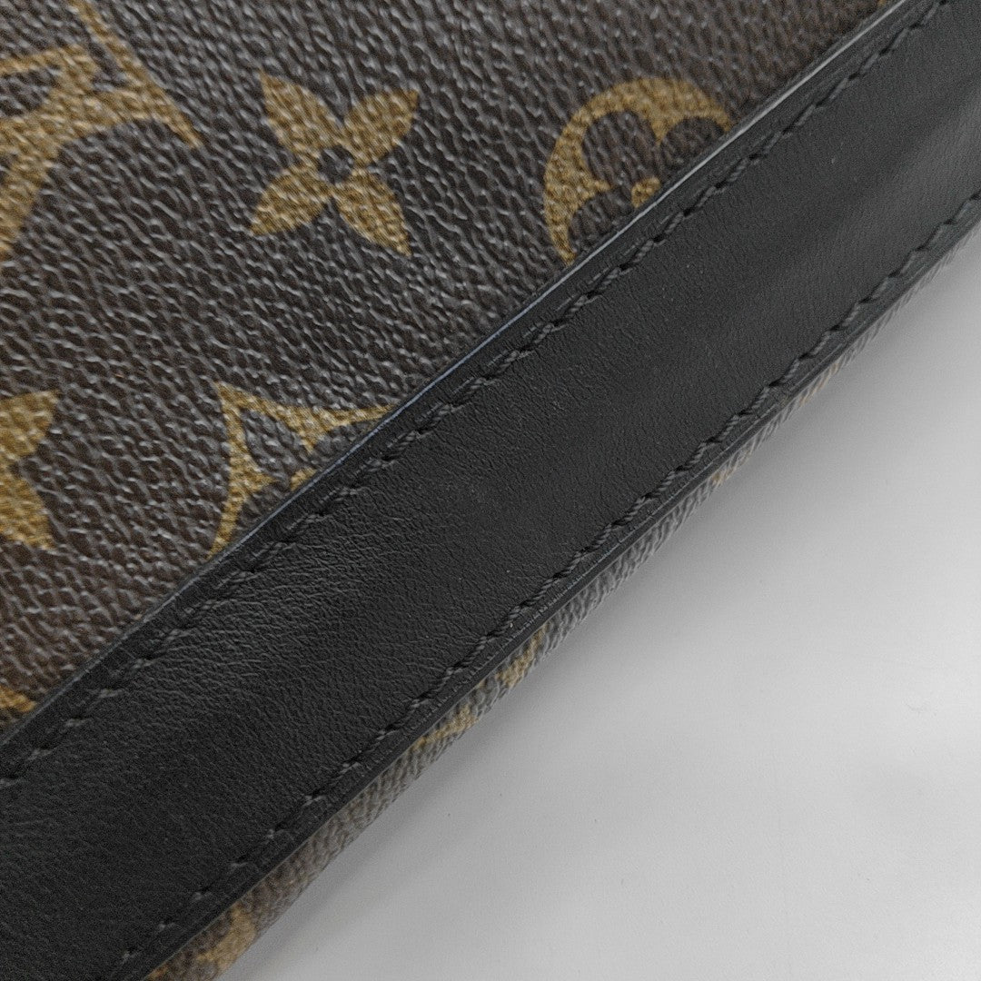 KITAN Monogram Coated Canvas Brown