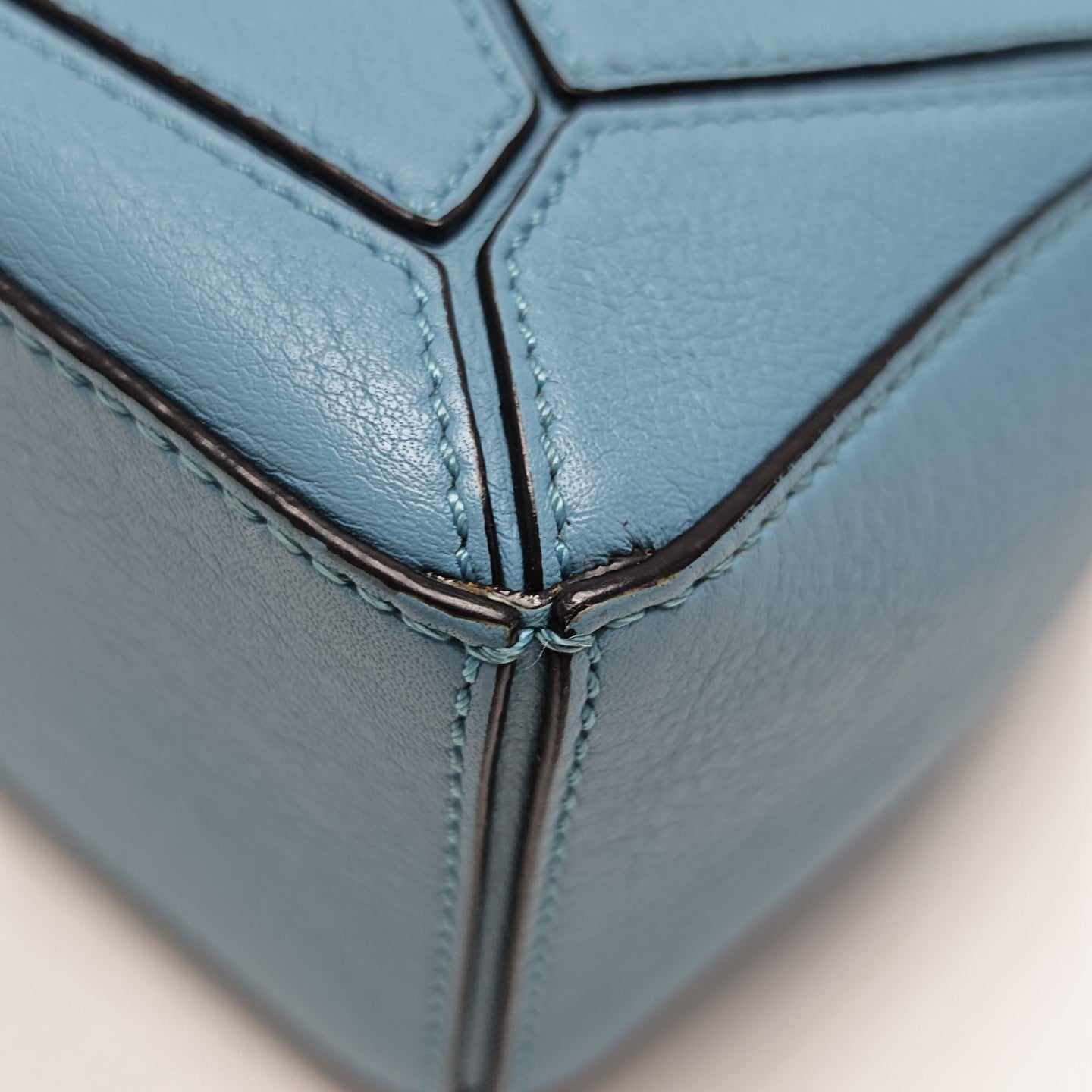 Puzzle Mini Calfskin Blue