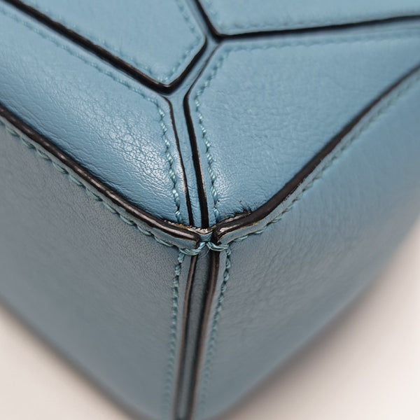 Puzzle Mini Calfskin Blue