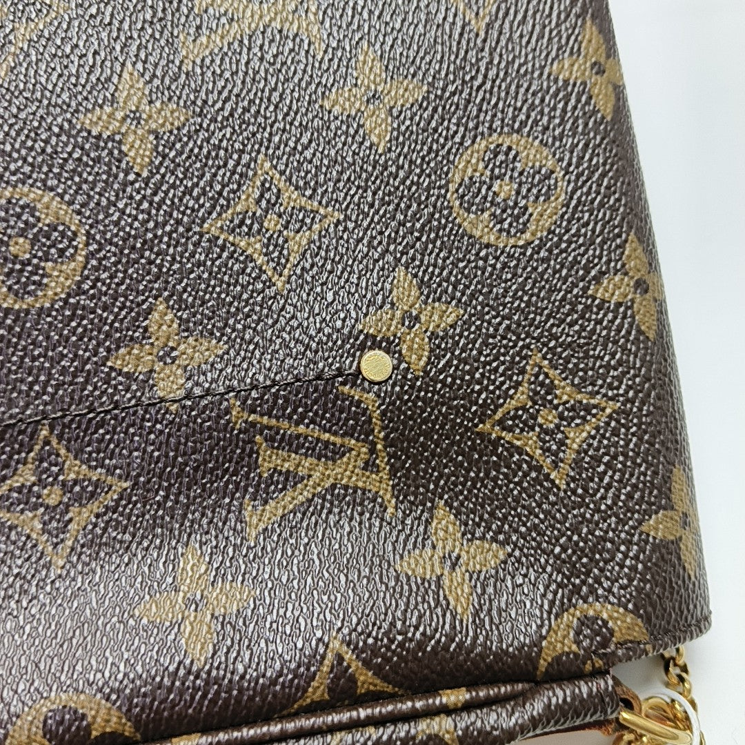 FAVORITE PM Monogram Coated Canvas Brown