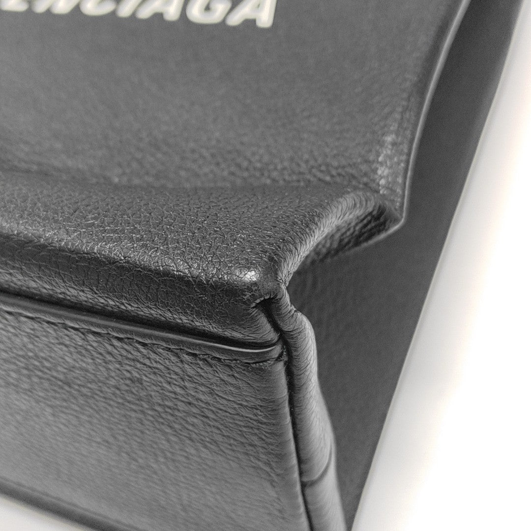 Shopping Bag Large Calfskin Black